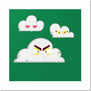 Clouds Wind Funny Posters and Art